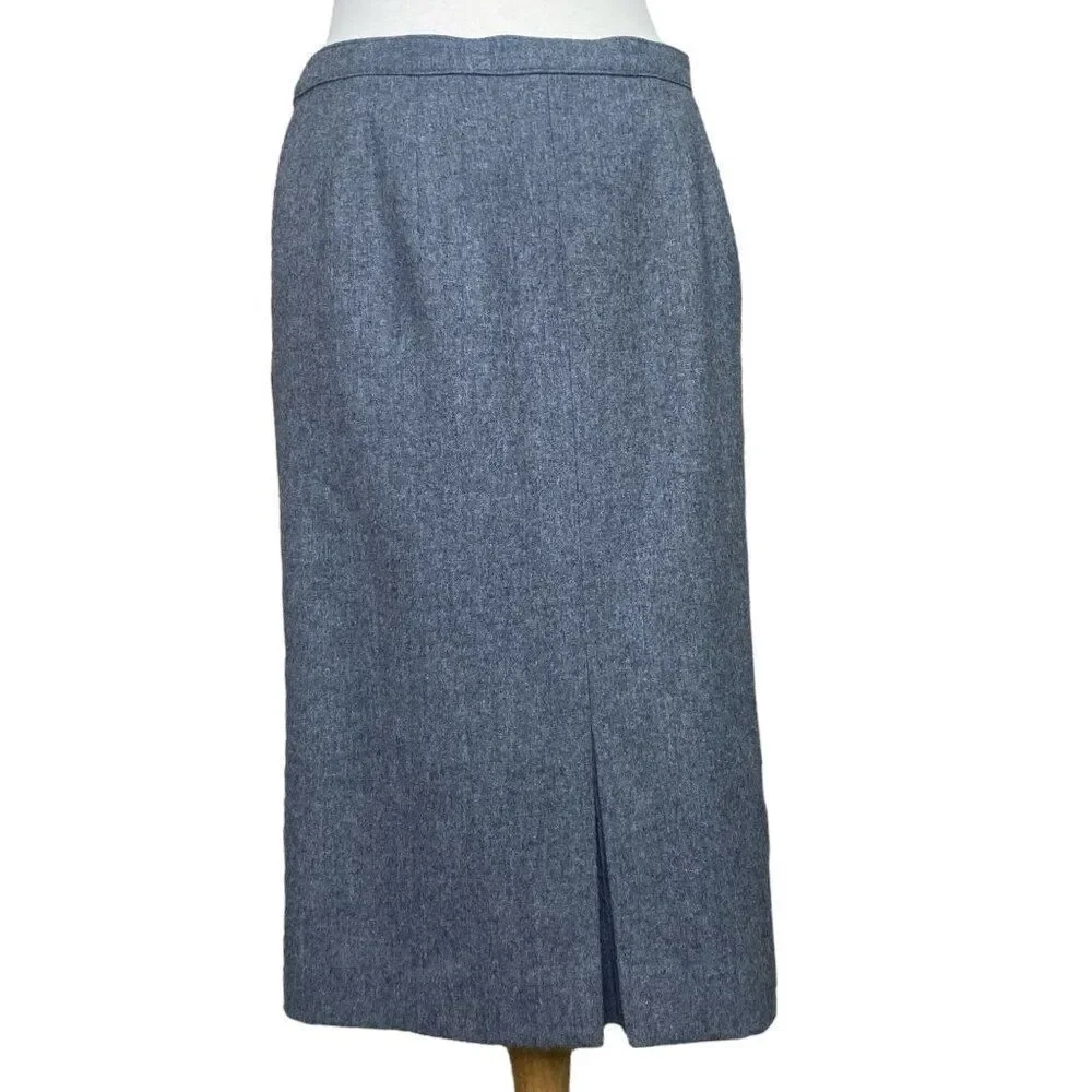 Pendleton Wool Skirt Size 12 Gray